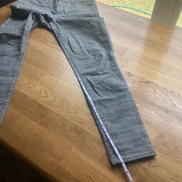 American Eagle Super Hi-Rise Jeggings Gray Plaid Size 6 Regular - Picture 15 of 15